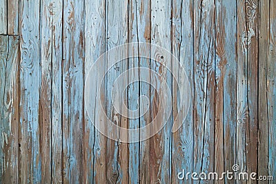 Old blue wood wall