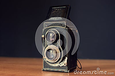 Old camera with retro effect