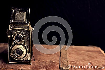 Old camera with retro effect