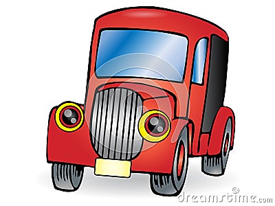 Old car cartoon