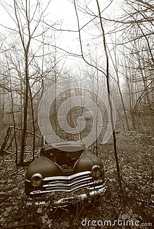 Old Car Left to Rot in the New Hampshire Woods