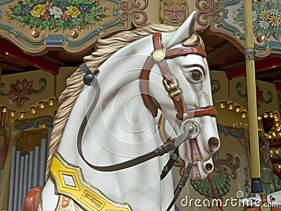 Old carousel horse