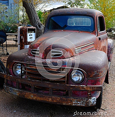 Old classic ford pick up truck