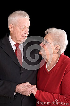 Old couple in love