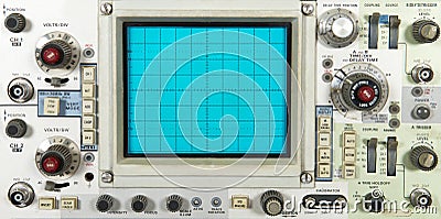 Old Electronic Oscilloscope Faceplate, Technology