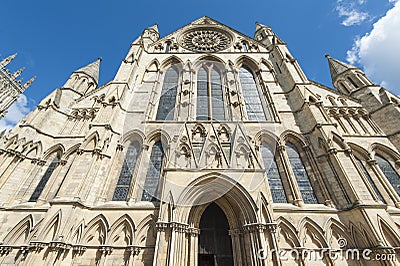 Old english cathedral in city center