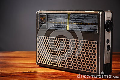 Old-fashioned radio