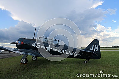 Old fighter american fighter training plane