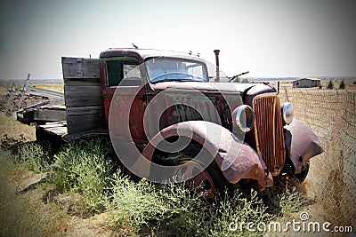 Really Old Flatbed Truck