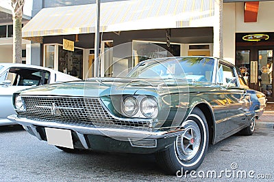 Old Ford Thunderbird Car at the car show