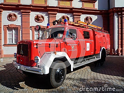 Old german fire brigade car - Magirus Deutz