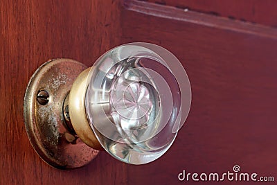 Old glass Door knob