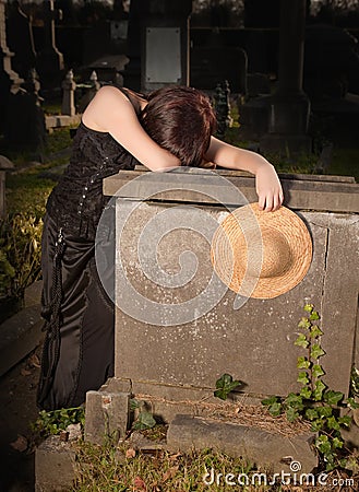 Old grave young widow