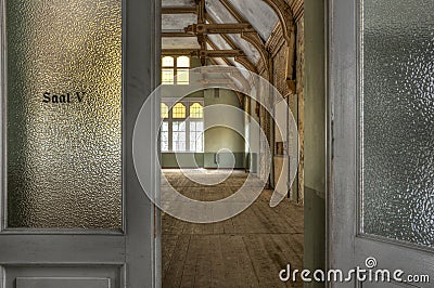 Old hall in an abandoned theater