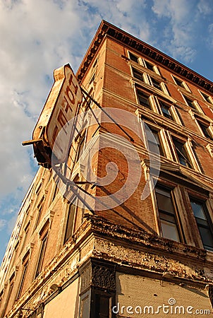 Old hotel sign