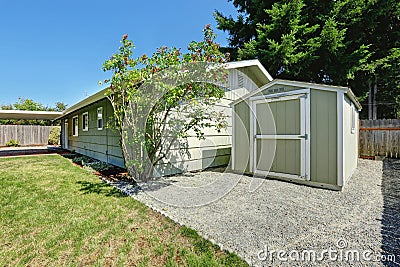 Old house with small shed