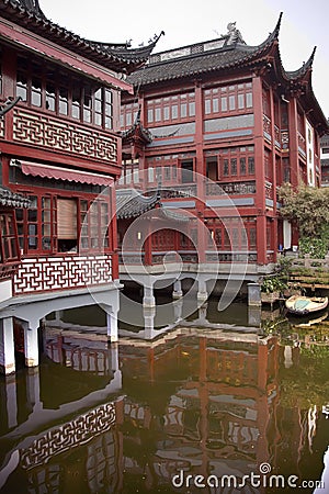 Old Houses in Yuyuan Garden Shanghai China