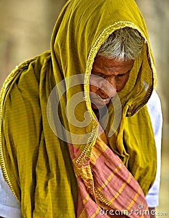 Old Indian Woman Praying