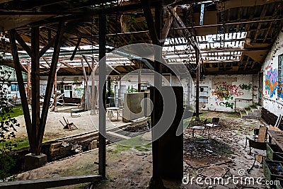Old industrial place in decay