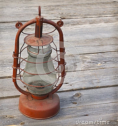 Old kerosene lamp