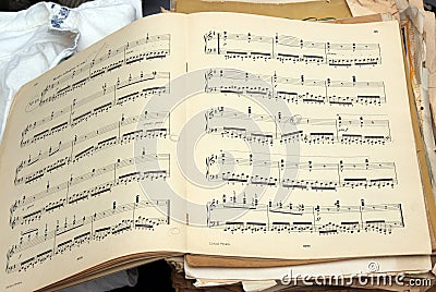 Old musical score