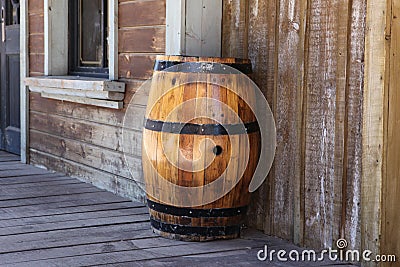 Old oak barrel