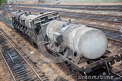 Old oil train in srilanka