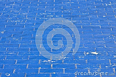 The old paving in blue
