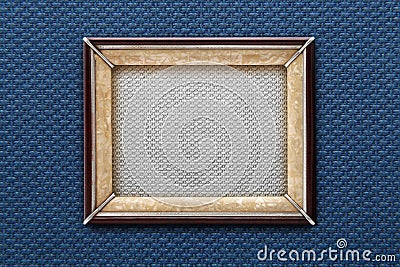 Old picture frame on a colored background
