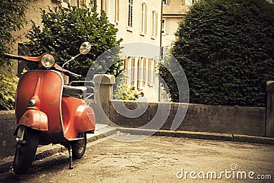 Old Red Classic Scooter