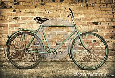 Old retro bicycle