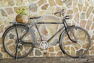 Old retro bicycle