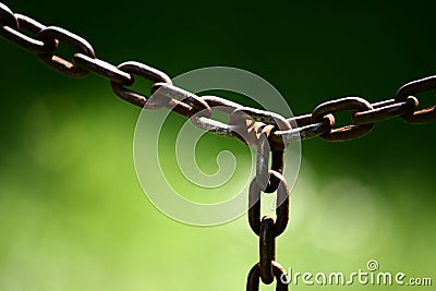 Old rusted chain