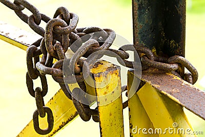 Old rusty chain