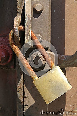 Old rusty lock