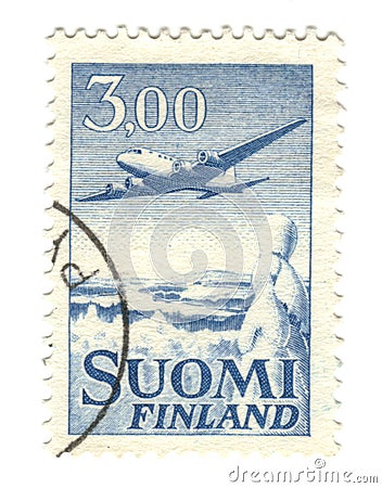 Old stamp from Finland