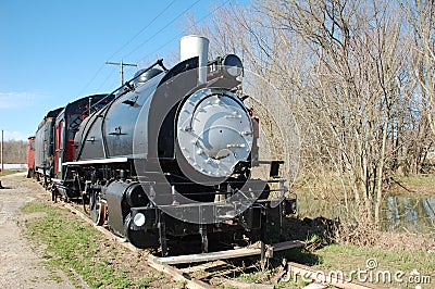 Old steam engine train