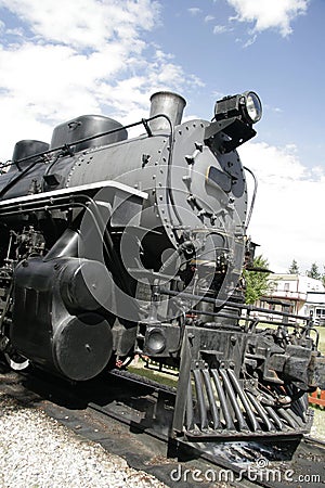 Old steam train engine