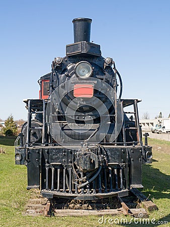 Old Steam Train front view