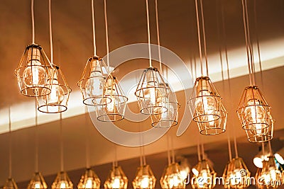 Old style decor hanging lamps