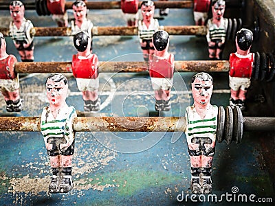 Old table soccer game