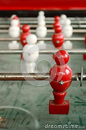 Old table soccer game