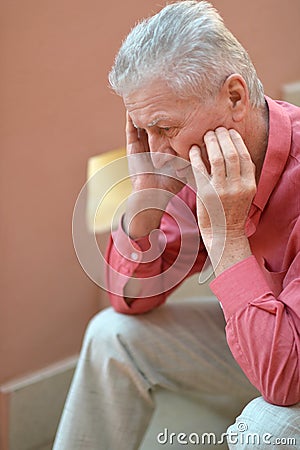 Old thoughtful man