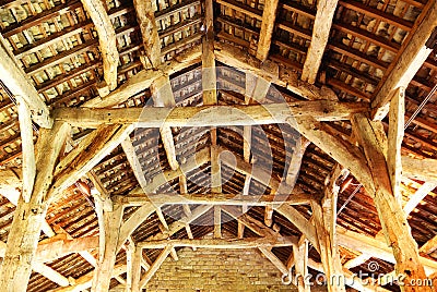 An old timber roof