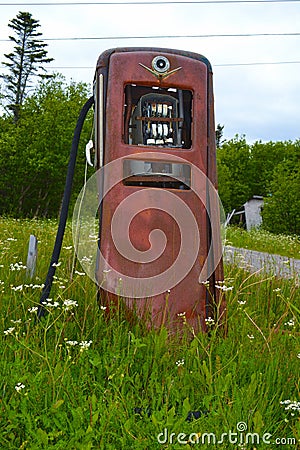 Old Time gas pump