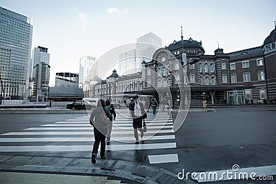 Old Tokyo railway station building