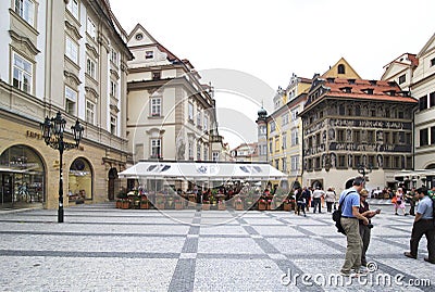 Old Town Square in historical centre of Prague.