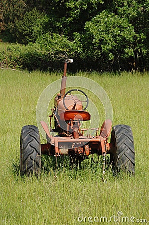 Old Tractor in a Field
