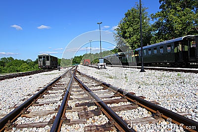 Old train wagon in station