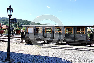 Old train wagon in station